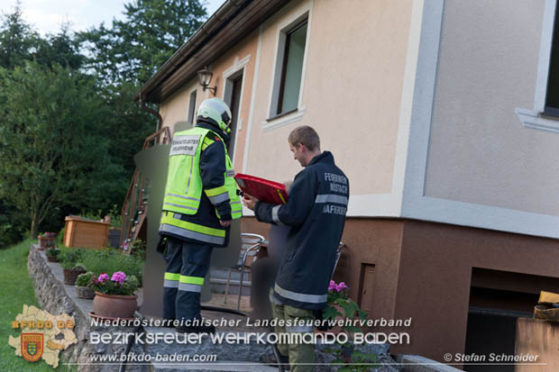 20170611 Kellerbrand in Einfamilienhaus in Thenneberg Gemeinde Altenmarkt a.d.Triesting  Foto: © Stefan Schneider BFK Baden