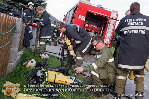 20170611 Kellerbrand in Einfamilienhaus in Thenneberg Gemeinde Altenmarkt a.d.Triesting  Foto: © Stefan Schneider BFK Baden