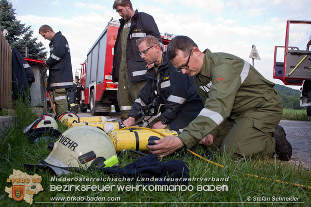 20170611 Kellerbrand in Einfamilienhaus in Thenneberg Gemeinde Altenmarkt a.d.Triesting  Foto: © Stefan Schneider BFK Baden
