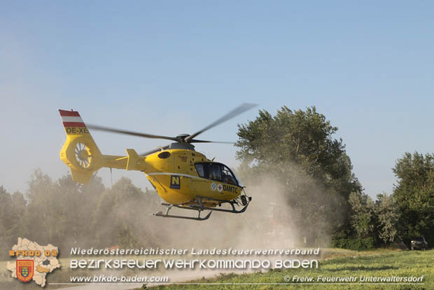 20170613 Schwerer Verkehrsunfall auf der LB60 zwsichen Unterwaltersdorf und Reisenberg  Foto: © Hubert Wagner FF Unterwaltersdorf