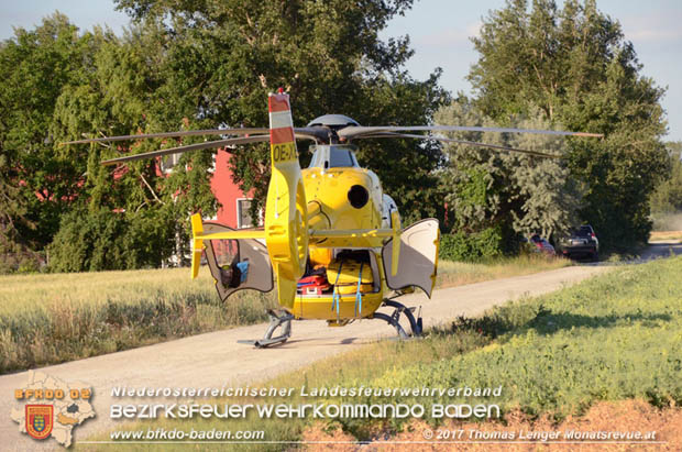 20170613 Schwerer Verkehrsunfall auf der LB60 zwsichen Unterwaltersdorf und Reisenberg  Foto: © Thomas Lenger Monatsrevue.at