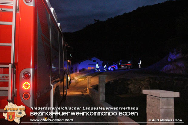 20170702 Leichtsinn eines jungen Mannes löste Waldbrandeinsatz aus in Weissenbach a.d. Triesting  Foto: © ASB Markus Hackl