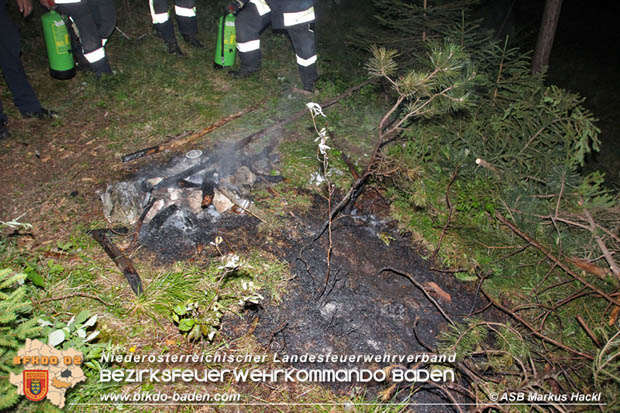 20170702 Leichtsinn eines jungen Mannes löste Waldbrandeinsatz aus in Weissenbach a.d. Triesting  Foto: © ASB Markus Hackl