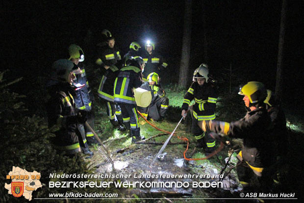 20170702 Leichtsinn eines jungen Mannes löste Waldbrandeinsatz aus in Weissenbach a.d. Triesting Foto: © ASB Markus Hackl 20170702 Leichtsinn eines jungen Mannes löste Waldbrandeinsatz aus in Weissenbach a.d. Triesting Foto: © ASB Markus Hackl