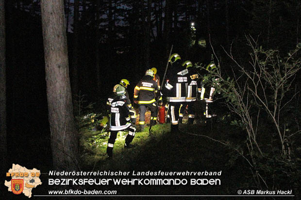 20170702 Leichtsinn eines jungen Mannes löste Waldbrandeinsatz aus in Weissenbach a.d. Triesting Foto: © ASB Markus Hackl