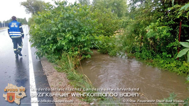 20170709 Unwettereinsatz in Bad Vöslau Foto: © FF Stadt Bad Vöslau 20170709 Unwettereinsatz in Bad Vöslau Foto: © FF Stadt Bad Vöslau