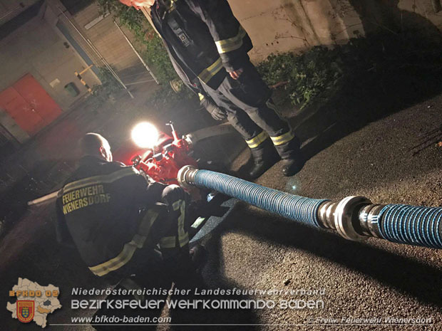 20170710 Unwettereinsatz in Traiskirchen-Wienersdorf  Foto: © FF Pfaffstätten