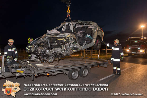20170714 Verkehrsunfall mt toedlichem Ausgang auf der L157 zwischen Oeynhausen und Tattendorf im Gemeindegebiet Oberwaltersdorf  Foto: © Stefan Schneider BFK Baden