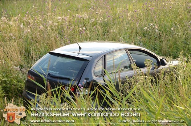 20170717 Verkehrsunfall auf der L161 zwischen Gramatneusiedl und Reisenberg  Foto: © Thomas Lenger Monatsrevue.at