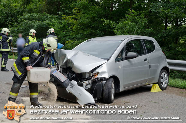 20170726 Verkehrsunfall LB210 Baden-Sattelbach  Foto: © FF Baden-Stadt / Michael Nositzka