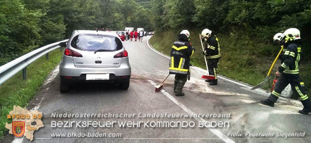 20170726 Verkehrsunfall LB210 Baden-Sattelbach  Foto: © Freiwillige Feuerwehr Siegenfeld