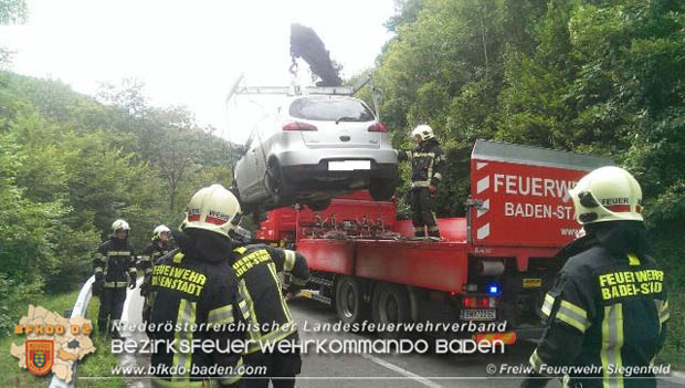 20170726 Verkehrsunfall LB210 Baden-Sattelbach  Foto: © Freiwillige Feuerwehr Siegenfeld