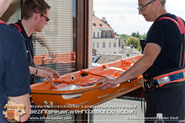 20170728 Türöffnung mit Personenrettung in Baden   Foto: © FF Baden-Stadt/Kerstin Stosch