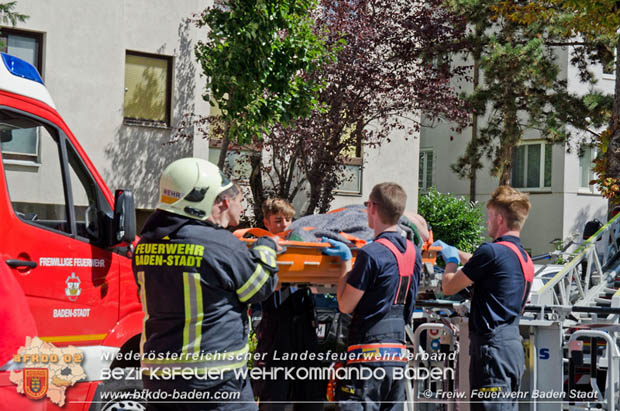20170728 Türöffnung mit Personenrettung in Baden   Foto: © FF Baden-Stadt/Kerstin Stosch