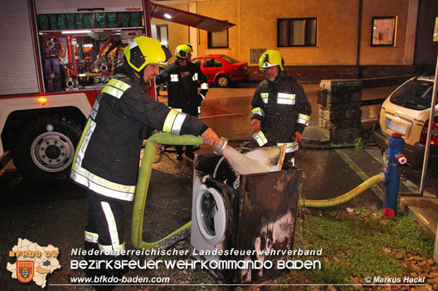 20170810 Kellerbrand in Weissenbach a.d.Triesting während der Unwetterfront über dem Bezirk Baden  Foto: ASB ÖA Markus Hackl