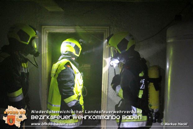 20170810 Kellerbrand in Weissenbach a.d.Triesting während der Unwetterfront über dem Bezirk Baden  Foto: ASB ÖA Markus Hackl