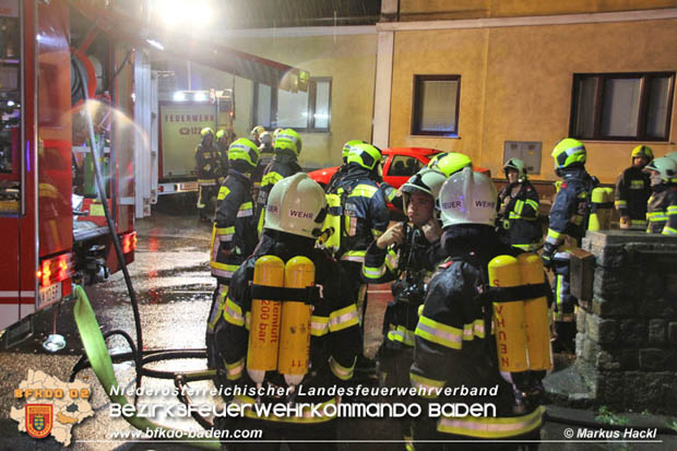 20170810 Kellerbrand in Weissenbach a.d.Triesting während der Unwetterfront über dem Bezirk Baden  Foto: ASB ÖA Markus Hackl