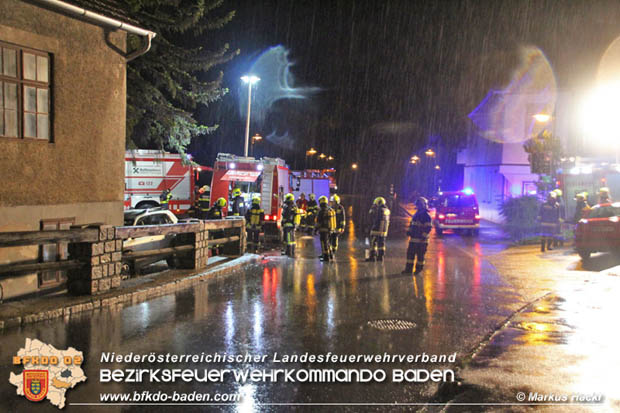 20170810 Kellerbrand in Weissenbach a.d.Triesting während der Unwetterfront über dem Bezirk Baden  Foto: ASB ÖA Markus Hackl