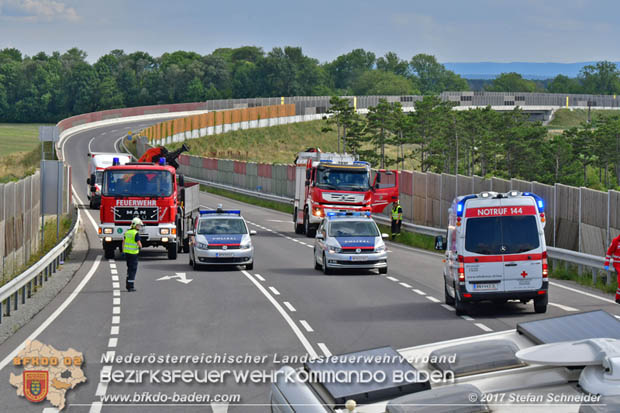 20170820 Frontalzusammenstoß Wohnmobil gegen Pkw auf der LB17 zwischen Sollenau und Günselsdorf/Schönau Foto: © Stefan Schneider BFK Baden 20170820 Frontalzusammenstoß Wohnmobil gegen Pkw auf der LB17 zwischen Sollenau und Günselsdorf/Schönau Foto: © Stefan Schneider BFK Baden
