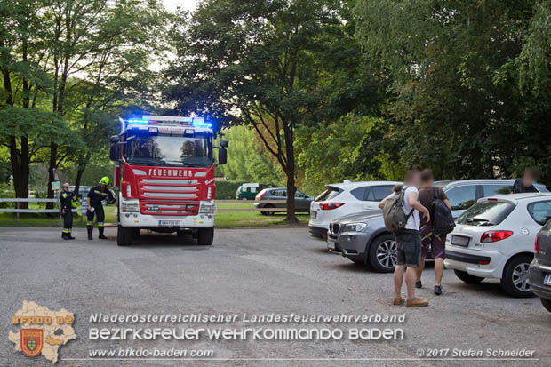 20170826 Felssturz am Badener Wegerl im Helenental fordert eine Teilsperre Foto: Stefan Schneider BFK Baden 20170826 Felssturz am Badener Wegerl im Helenental fordert eine Teilsperre Foto: Stefan Schneider BFK Baden