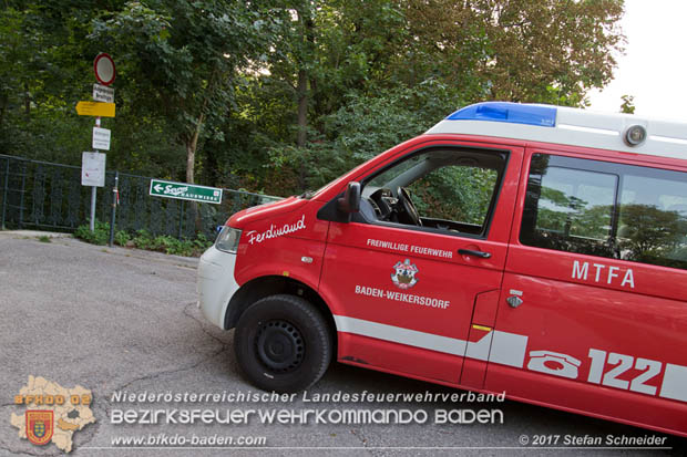 20170826 Felssturz am Badener Wegerl im Helenental fordert eine Teilsperre  Foto: Stefan Schneider BFK Baden