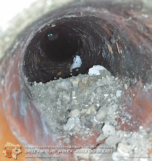 20170912 Babykatze in Günselsdrf aus Regenabflussrohr befreit  Foto: © Stefan Schneider BFK Baden