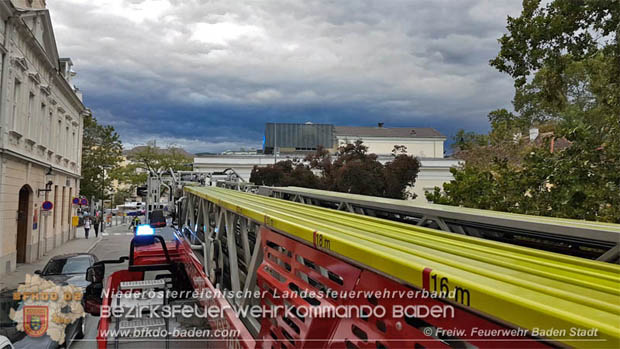 20170914 Sturmfront trifft im Bezirk Baden ein  Foto: FF Baden-Stadt