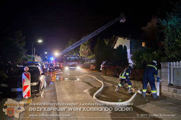 20170915 Wohnhausbrand in Gainfarn  Foto: © Stefan Schneider BFK BADEN