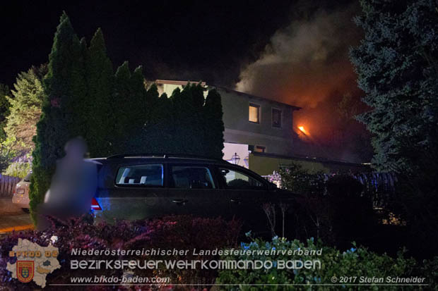 20170915 Wohnhausbrand in Gainfarn  Foto: © Stefan Schneider BFK BADEN