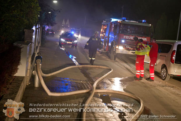 20170915 Wohnhausbrand in Gainfarn  Foto: © Stefan Schneider BFK BADEN