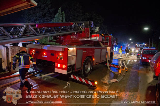 20170915 Wohnhausbrand in Gainfarn  Foto: © Stefan Schneider BFK BADEN