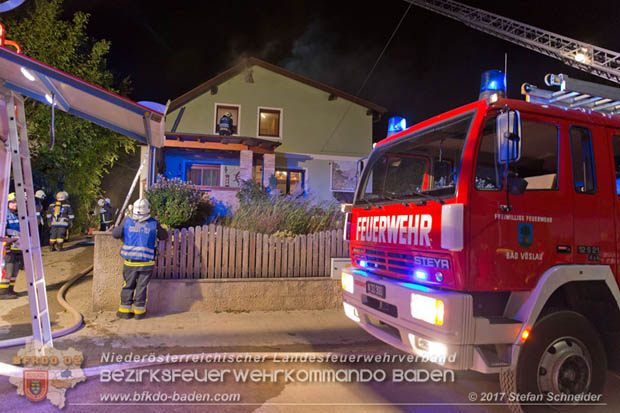 20170915 Wohnhausbrand in Gainfarn  Foto: © Stefan Schneider BFK BADEN