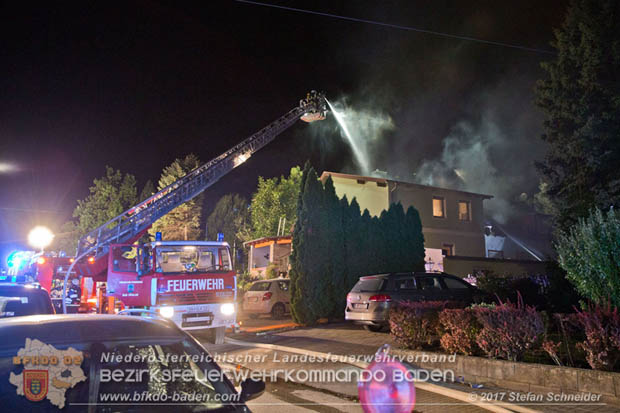 20170915 Wohnhausbrand in Gainfarn  Foto: © Stefan Schneider BFK BADEN
