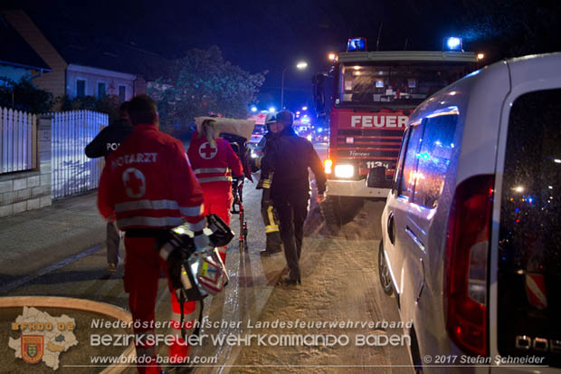 20170915 Wohnhausbrand in Gainfarn  Foto: © Stefan Schneider BFK BADEN