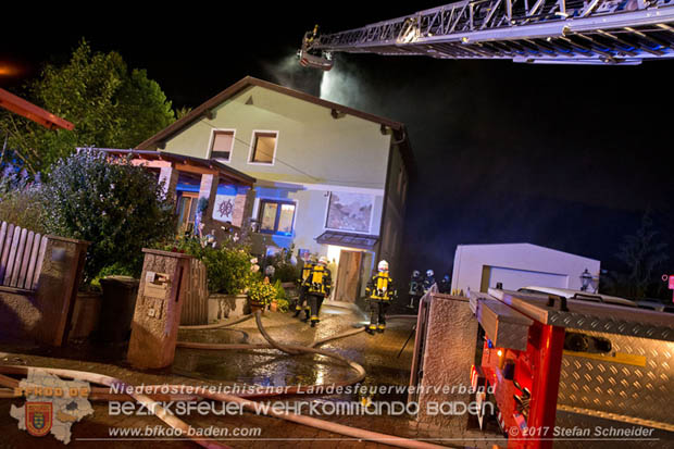 20170915 Wohnhausbrand in Gainfarn  Foto: © Stefan Schneider BFK BADEN