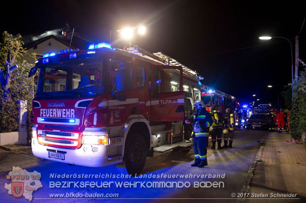 20170915 Wohnhausbrand in Gainfarn  Foto: © Stefan Schneider BFK BADEN