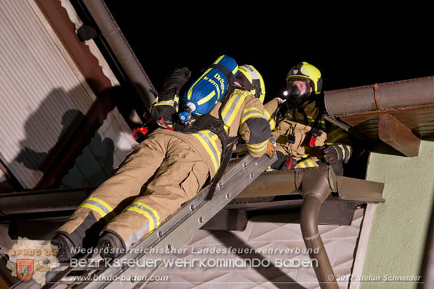 20170915 Wohnhausbrand in Gainfarn  Foto: © Stefan Schneider BFK BADEN