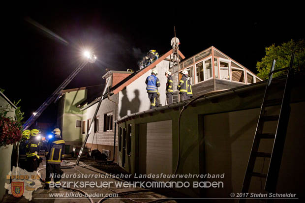 20170915 Wohnhausbrand in Gainfarn  Foto: © Stefan Schneider BFK BADEN