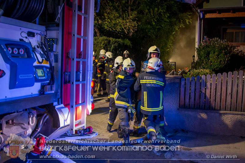 20170915 Wohnhausbrand in Gainfarn  Foto: © Daniel Wirth FF Stadt Bad Vöslau