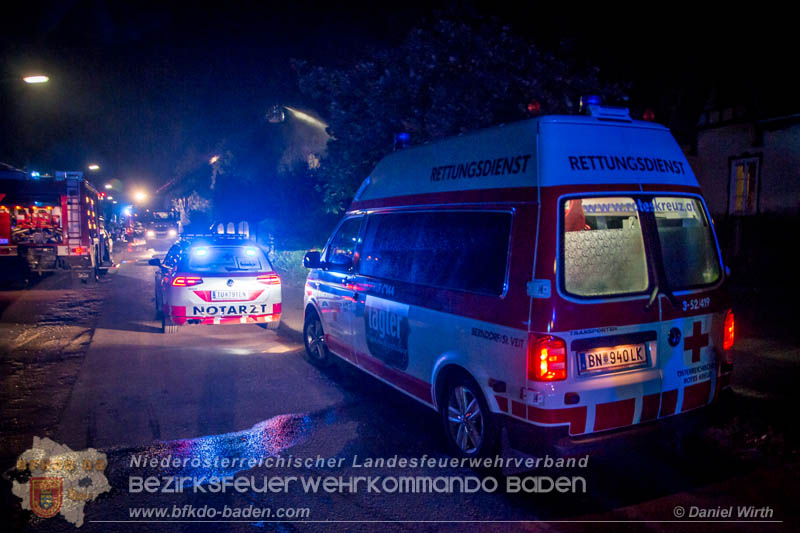 20170915 Wohnhausbrand in Gainfarn  Foto: © Daniel Wirth FF Stadt Bad Vöslau