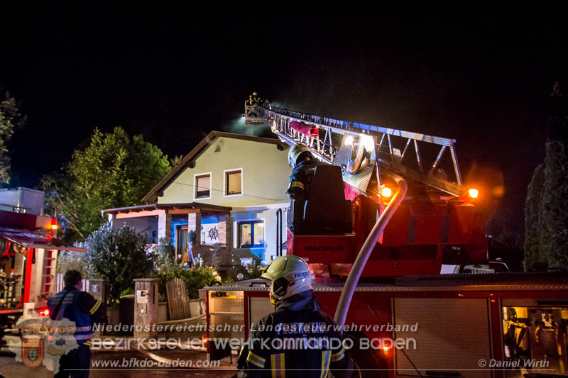20170915 Wohnhausbrand in Gainfarn Foto: © Daniel Wirth FF Stadt Bad Vöslau