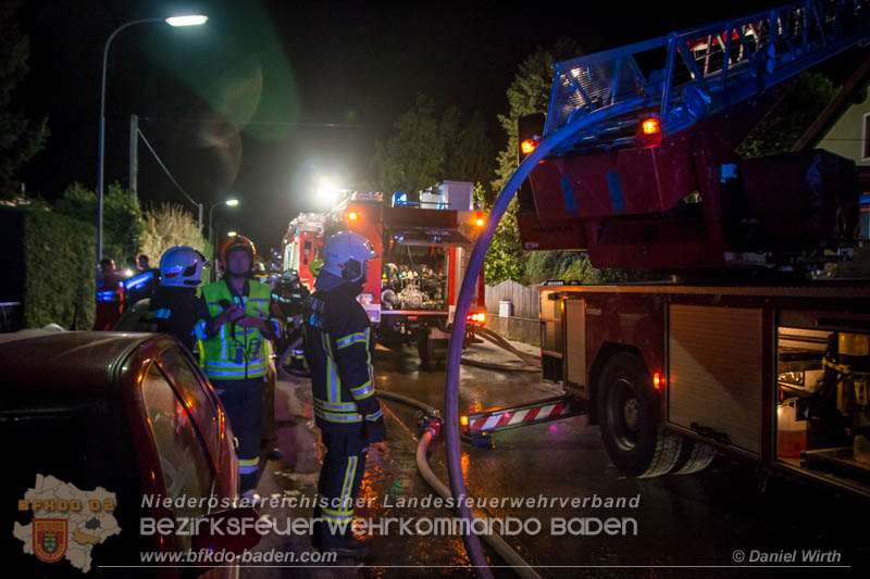 20170915 Wohnhausbrand in Gainfarn Foto: © Daniel Wirth FF Stadt Bad Vöslau