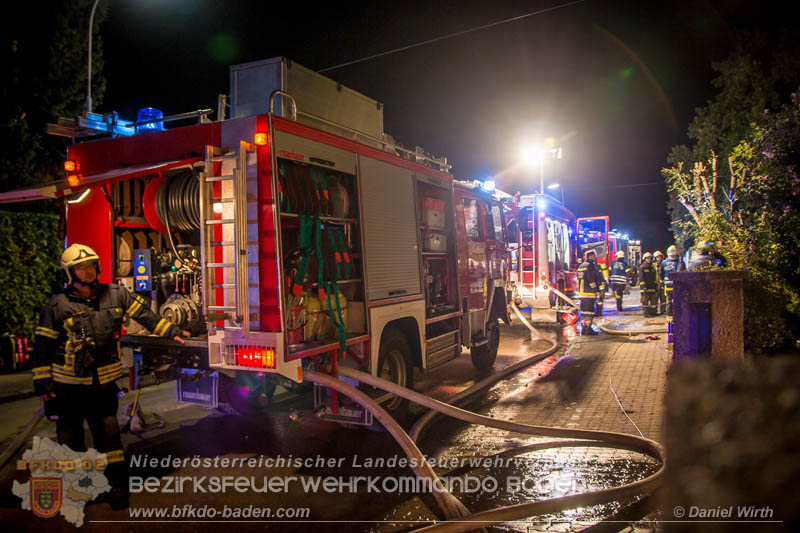 20170915 Wohnhausbrand in Gainfarn Foto: © Daniel Wirth FF Stadt Bad Vöslau