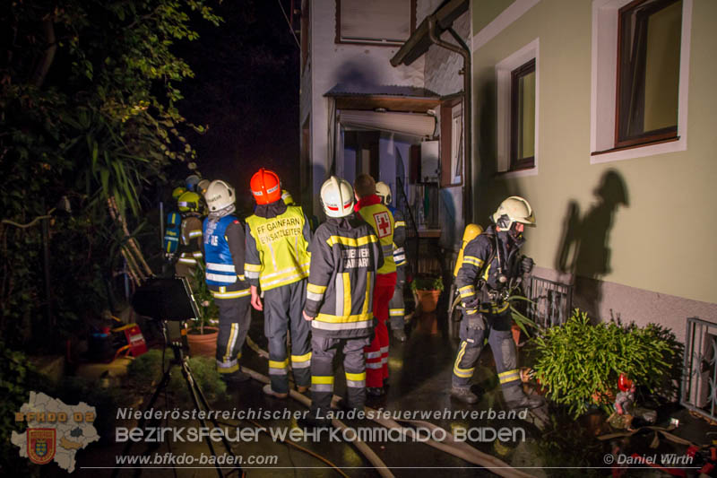20170915 Wohnhausbrand in Gainfarn Foto: © Daniel Wirth FF Stadt Bad Vöslau