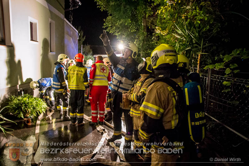 20170915 Wohnhausbrand in Gainfarn Foto: © Daniel Wirth FF Stadt Bad Vöslau