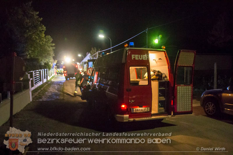 20170915 Wohnhausbrand in Gainfarn Foto: © Daniel Wirth FF Stadt Bad Vöslau