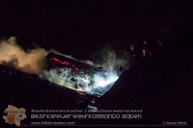 20170915 Wohnhausbrand in Gainfarn Foto: © Daniel Wirth FF Stadt Bad Vöslau