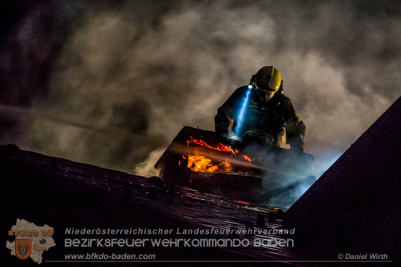 20170915 Wohnhausbrand in Gainfarn Foto: © Daniel Wirth FF Stadt Bad Vöslau