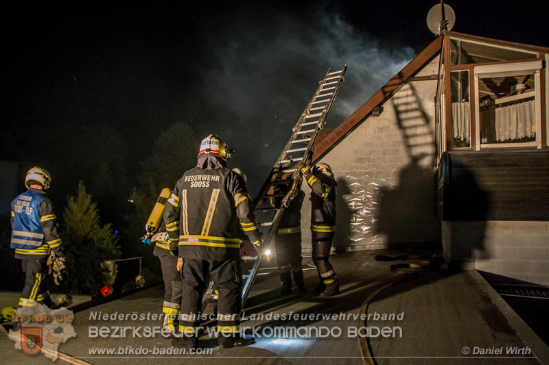 20170915 Wohnhausbrand in Gainfarn Foto: © Daniel Wirth FF Stadt Bad Vöslau