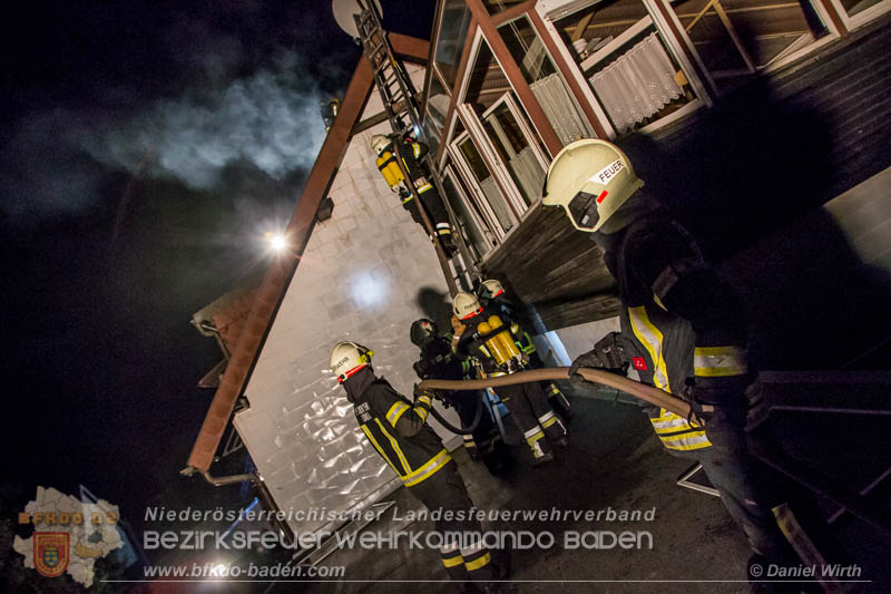 20170915 Wohnhausbrand in Gainfarn Foto: © Daniel Wirth FF Stadt Bad Vöslau